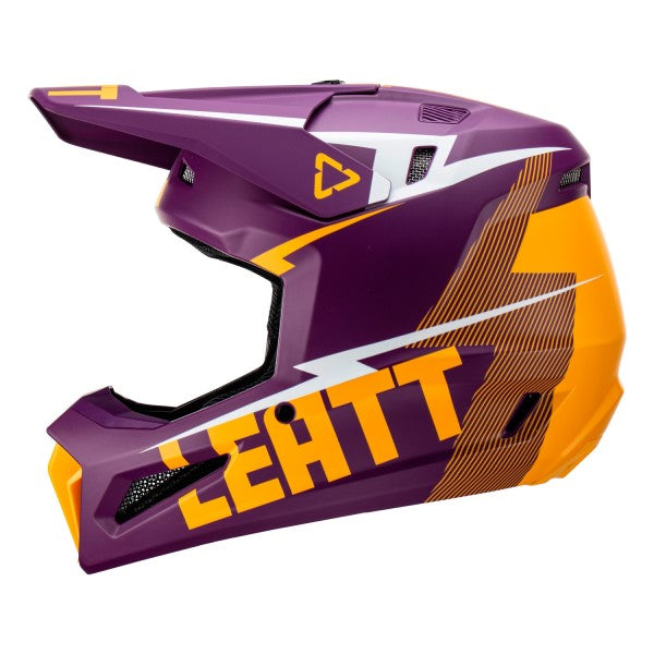 Casque 3.5 Mauve/Jaune Gauche