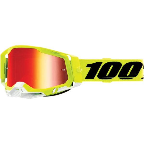 Lunettes de Motocross Racecraft 2 à Lentille Miroir Jaune