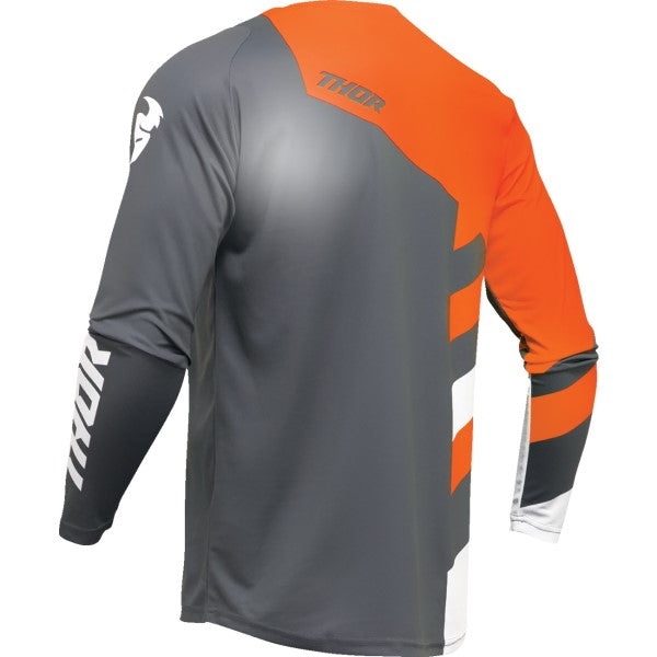 Chandail de Motocross Sector Checker Junior Gris/Orange de dos