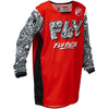 Chandail de Motocross Kinetic Mutant Junior/Fly/rouge noir, de face