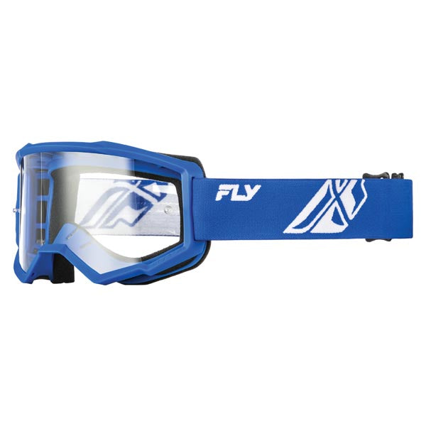 Lunette de Motocross Focus Bleu/Blanc