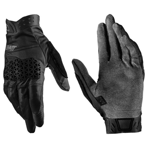 Gants de Vélo 3.0 Lite Leatt Noir, le côté face et arrière