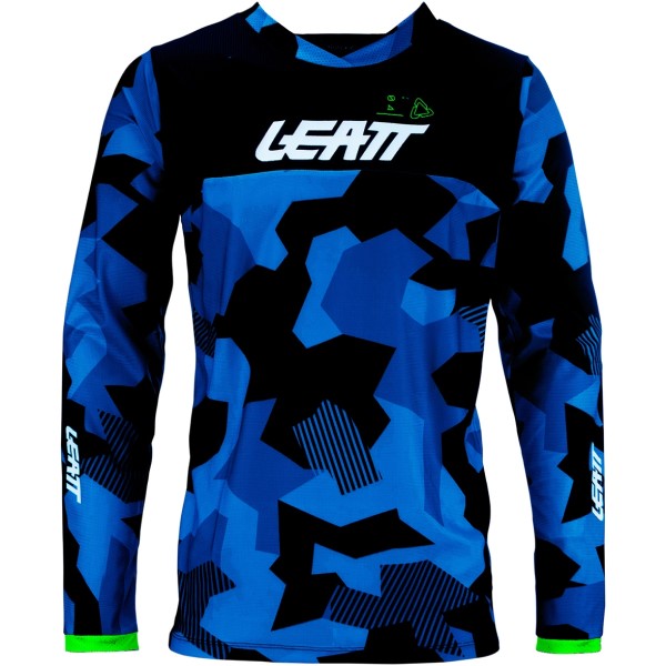 Chandail de Motocross 4.5 Enduro Bleu/Noir de face