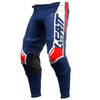 Pantalon de Motocross 4.5 Bleu/Blanc/Rouge de face