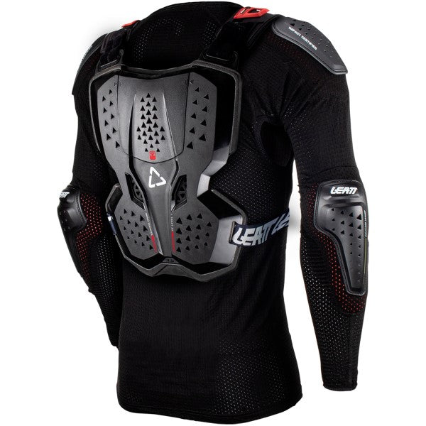 Chandail de Protection de Motocross 3.5 Junior Noir/Rouge incliné de dos