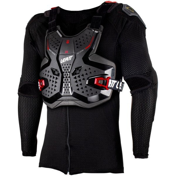 Chandail de Protection de Motocross 3.5 Junior Noir/Rouge incliné de droite