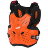 Plastron de Motocross 3.5 Junior Noir/Orange de face