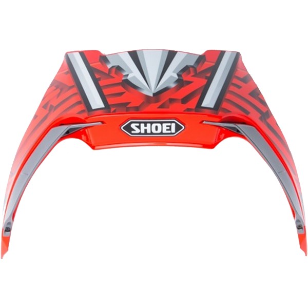Stabilisateur Arrière Casque X-Fourteen Marquez 4 Rouge/Gris de face