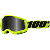 Lunettes de Motocross Strata 2 Sand à Lentille Fumée 100% Jaune