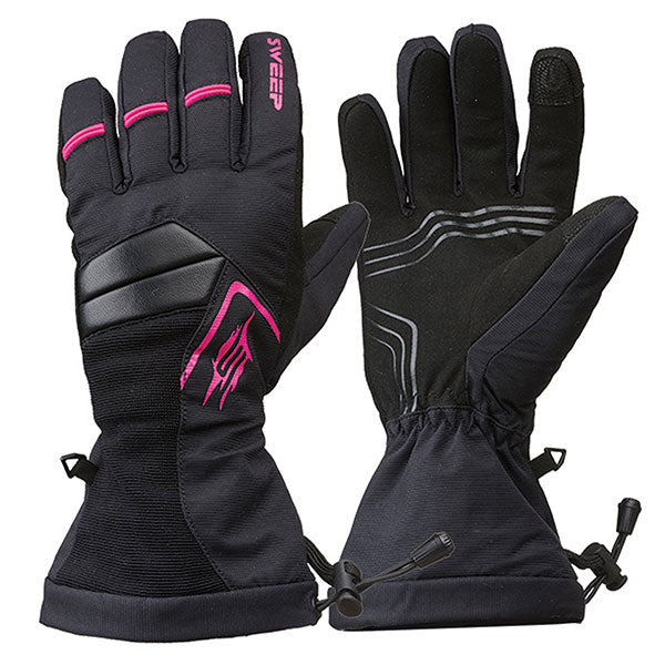 Gants de Motoneige Scout Junior SWEEP, noir et rose