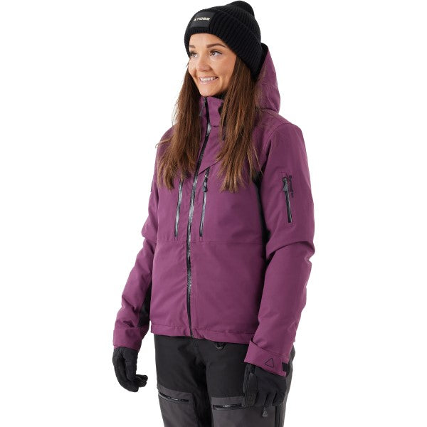 Manteau de Motoneige Cappa Isolé Femme - Liquidation Mauve essayage incliné de droite