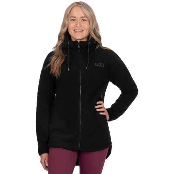 Manteau Sapphire Sherpa Femme Noir