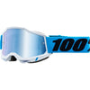 Lunettes de Motocross Accuri 2 à Lentille Miroir Blanc/Bleu