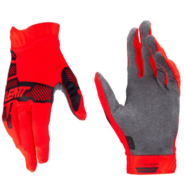 Gants de Motocross 1.5 Junior Leatt Rouge, en paire 