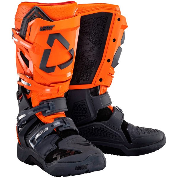 Bottes de Motocross 5.5 Flexlock Enduro  Orange/Noir en paire