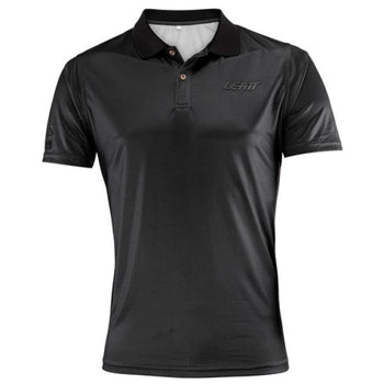 T-Shirt Polo Team Leatt Noir de face