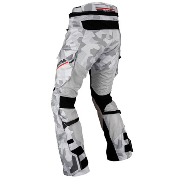 Pantalon de Moto Adv Flowtour 7.5 Leatt Gris Derrière Gauche