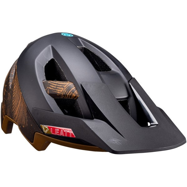 Casque Ouvert de Vélo All-MTN 3.0 V24 Noir/Or incliné de gauche