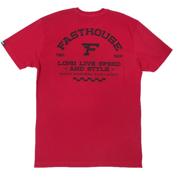 T-Shirt Arthur/Fasthouse/brun foncé de dos
