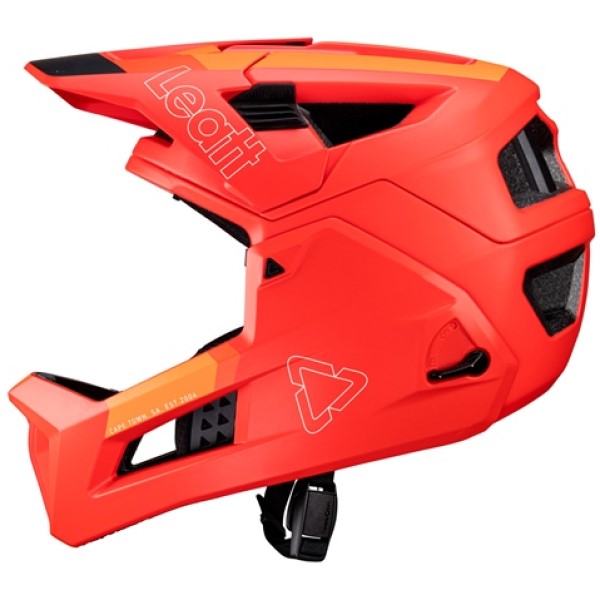 Casque de Vélo Intégral Enduro 4.0 Leatt Rouge Côté Gauche