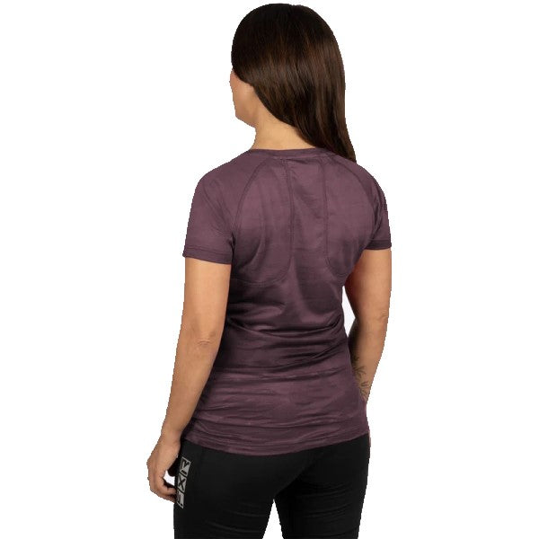 T-Shirt Exhale Active FXR Femme Mauve Dos