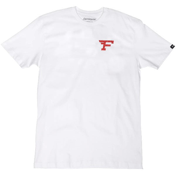 T-Shirt Arthur/Fasthouse/blanc de face