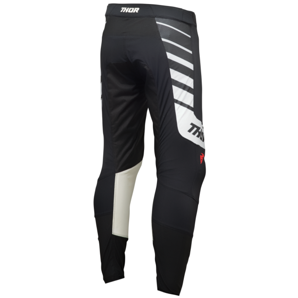 Pantalon de Motocross Prime Analog noir blanc, arrière