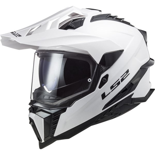 Casque de Moto Aventure Explorer Composite Blanc incliné de droite