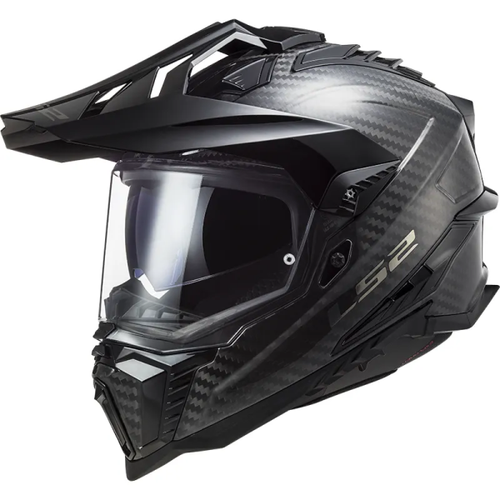 Casque Aventure Explorer Noir Carbone incliné de droite