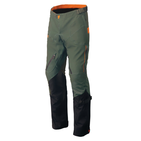 Pantalon de Motocross Range vert orange, en face