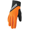 Gants de Motocross Spect noir orange, de face