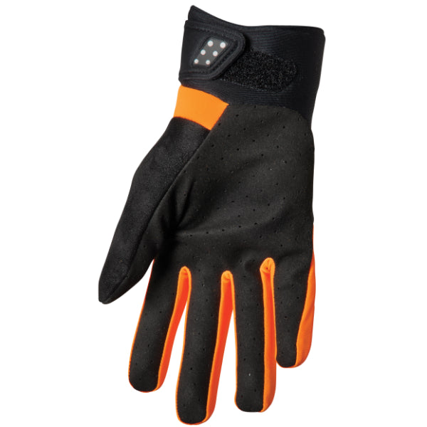 Gants de Motocross Spect noir orange, arrière