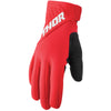 Gants de Motocross Spect rouge blanc, de face