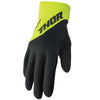 Gants de Motocross Spect noir vert, de face