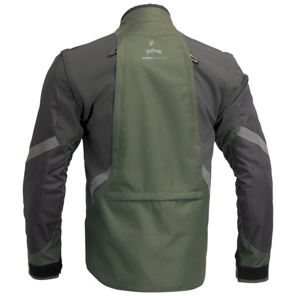 Manteau Enduro Terrain kaki, de dos