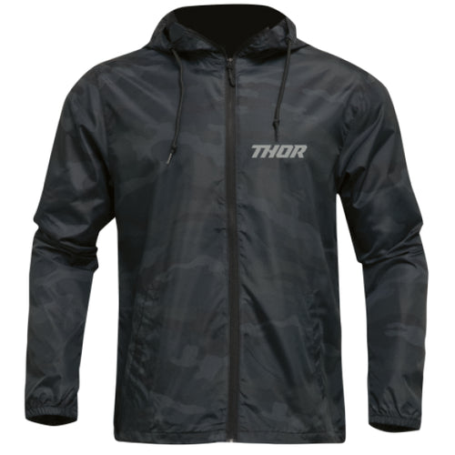 Manteau Caliber Coupe Vent noir, en face