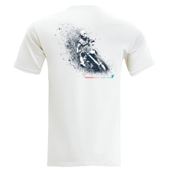 T-Shirt Charge blanc, de dos