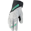 Gants de Motocross Spectrum Femme Vert/Blanc de l'extérieur