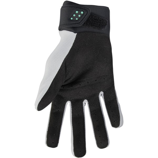 Gants de Motocross Spectrum Femme Vert/Blanc de l'intérieur