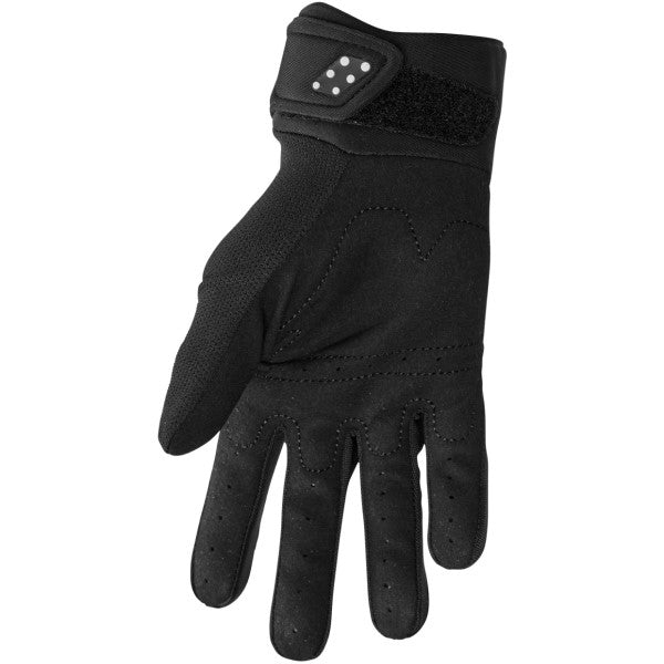 Gants de Motocross Spectrum Femme Noir/Blanc de l'intérieur