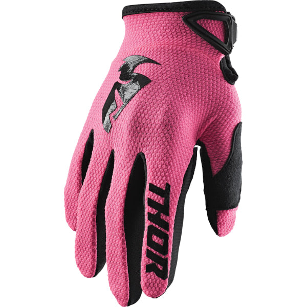 Gants de Motocross Sector Femme rose noir, arrière