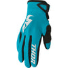 Gants de Motocross Sector Femme bleu blanc, en face