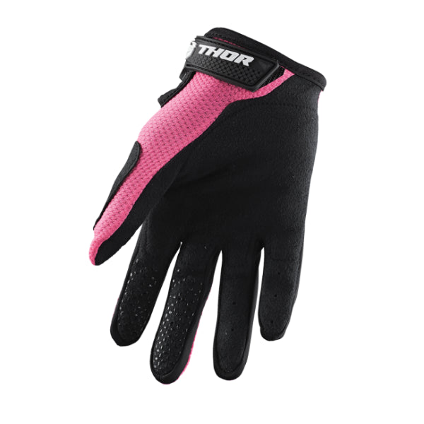 Gants de Motocross Sector Femme rose noir, arrière