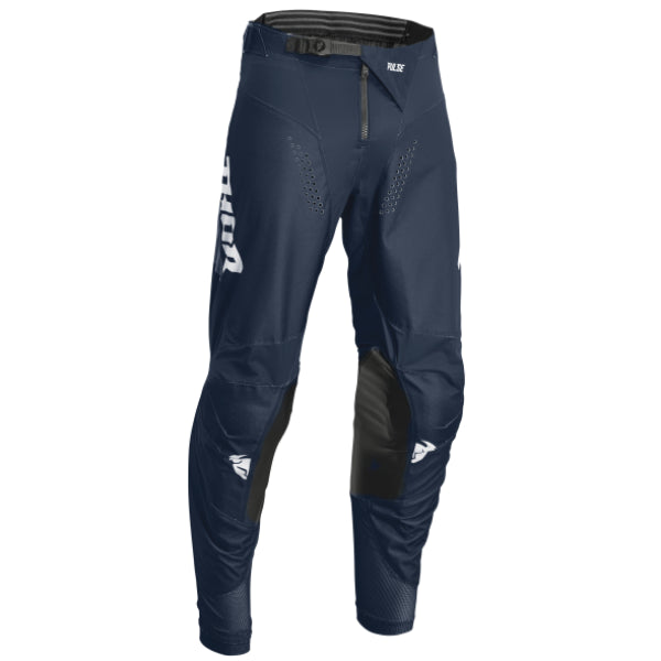 Pantalon de Motocross Pulse Tactic Junior bleu foncé, de face