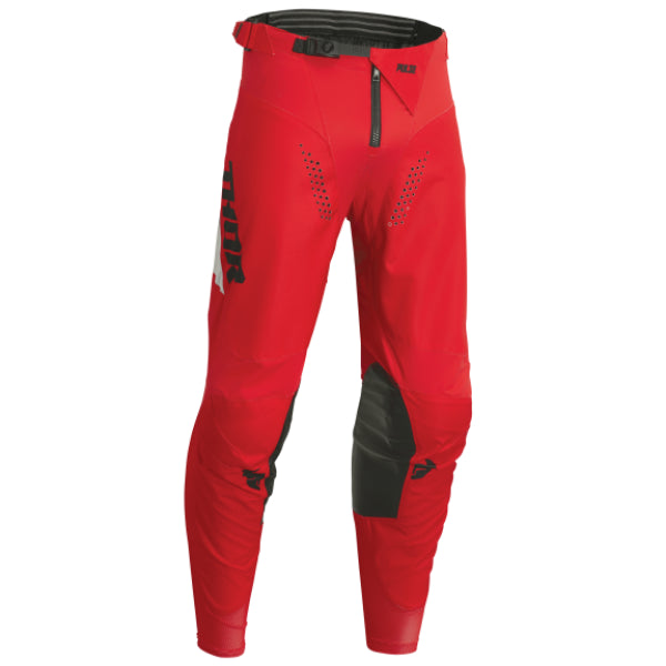 Pantalon de Motocross Pulse Tactic Junior rouge, de face