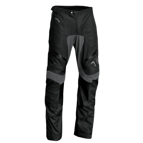 Pantalon de Motocross Over The Boat noir gris, de face