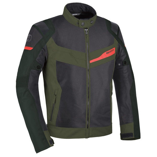 Manteau de Moto Dakar D2D Air Ms| Vert, de face