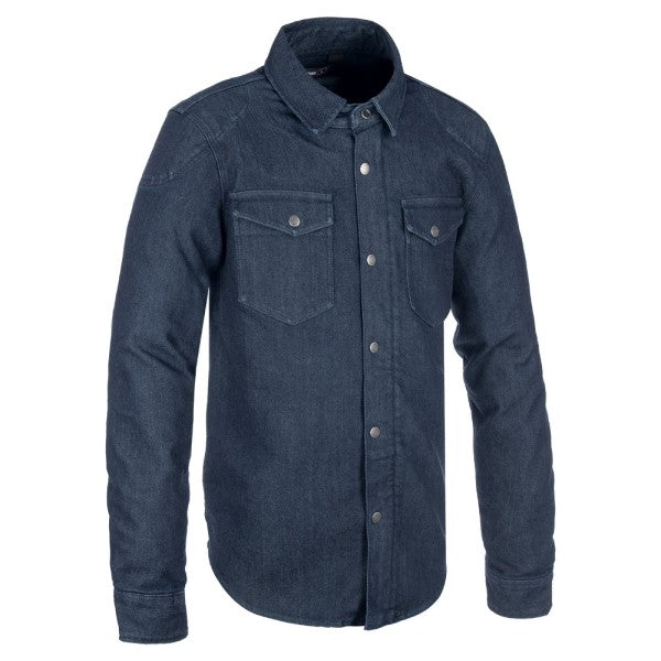 Chemise de Moto Oa Aa|| Bleu, de face