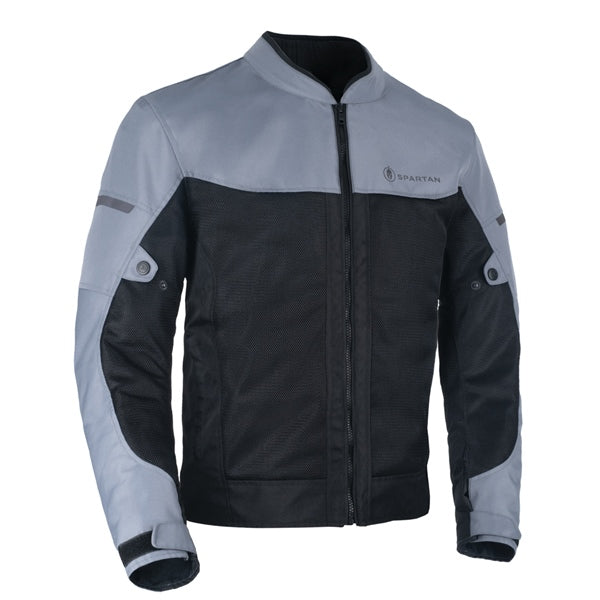 Manteau de Moto Spartan Air| Noir et gris de face