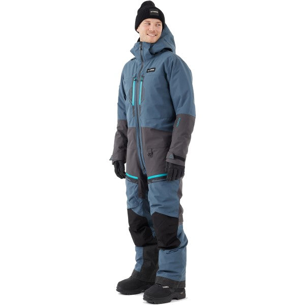 Ensemble de Motoneige Tiro V3 Isolé Gris/Bleu essayage homme incliné de droite